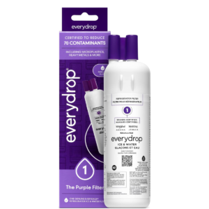 Everydrop by Whirlpool Refrigerator Water & Ice Filter 1 (EDR1RXD1) – Single Pack, Purple
